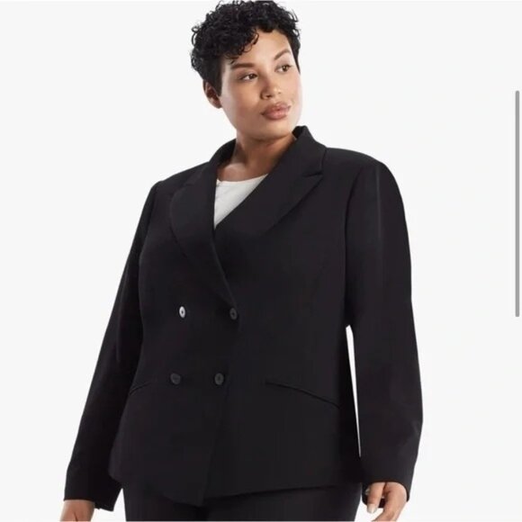 MM LaFleur Blazer NWT Womens Roxanne Double Breasted Jacket Size +3, 22 - Picture 3 of 12